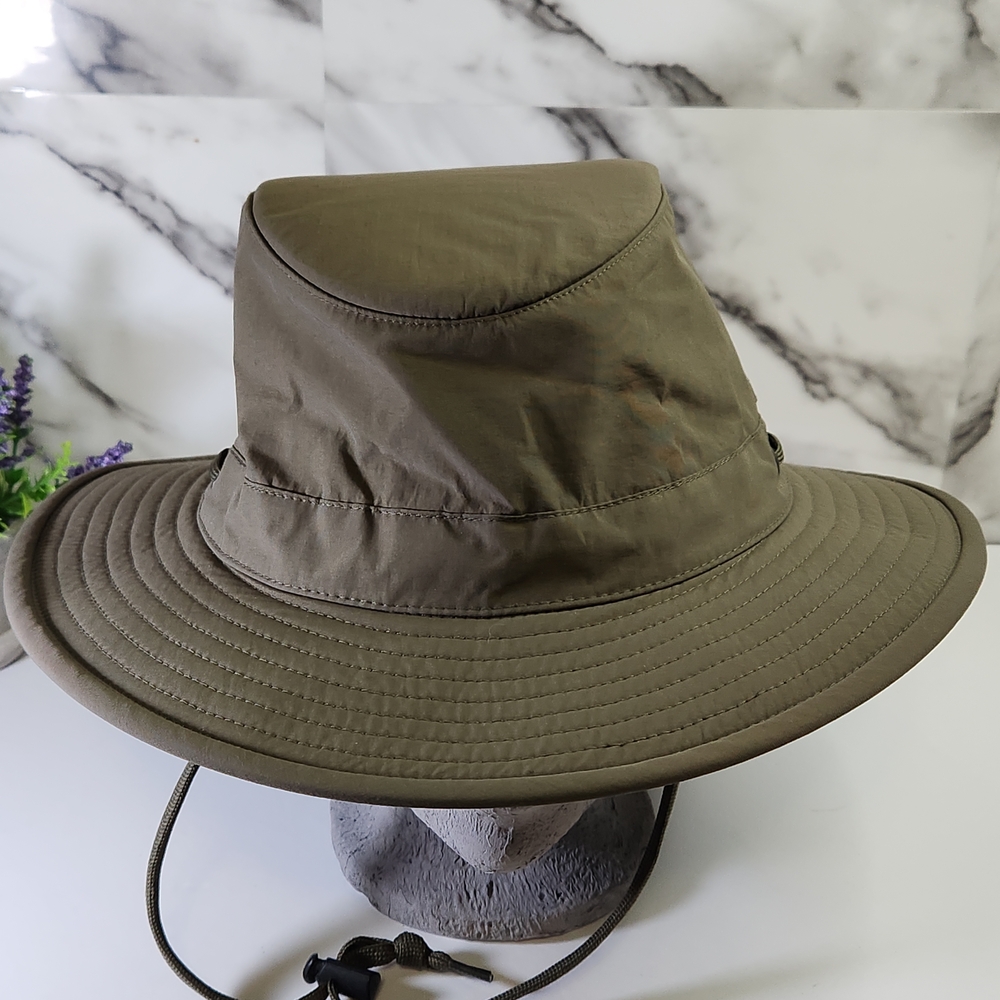 Tilley Hat. Men's Outdoor Wide Brim Sun Hat - Olive - Picture 8 of 9
